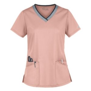Butter-Soft Stretch Women's 4-Pocket Active Rounded V-Neck Scrub Top